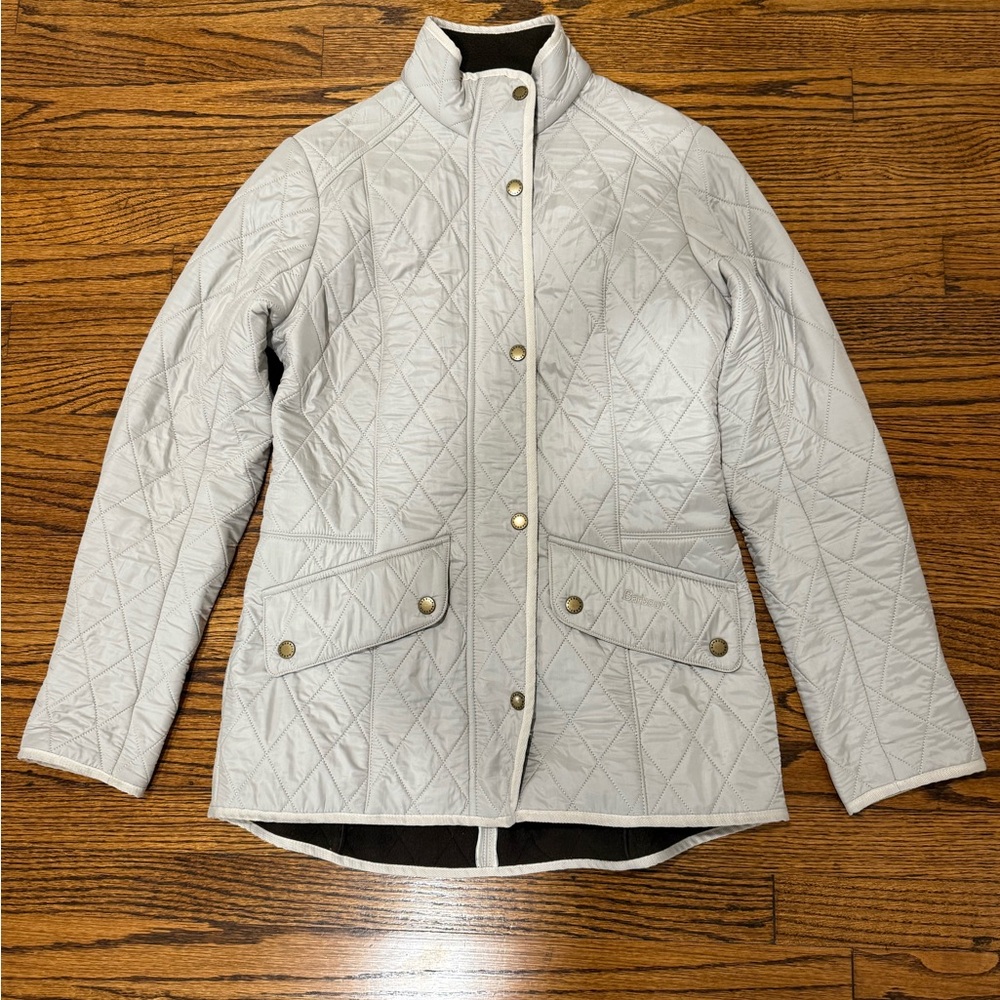 Barbour Women's Quilted Utility Jacket in Cream